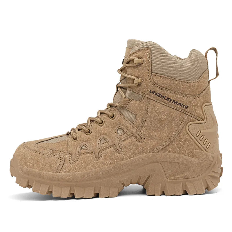 Men Outdoor Waterproof Non-Slip Hiking Boots Combat Boots