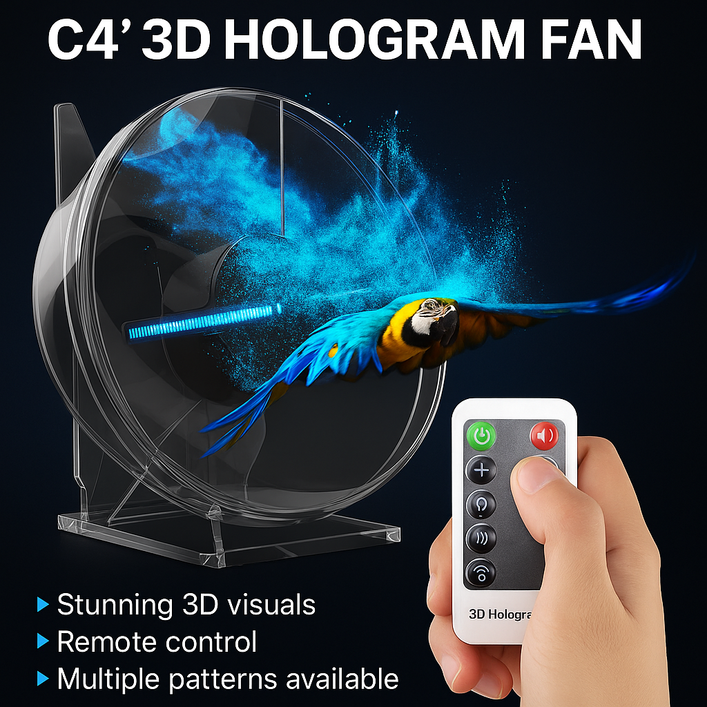 C4 Mini Hologram Fan (4 Inches) – Cavinic™