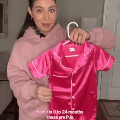 Cavinic™ Baby Satin Romper Pyjamas