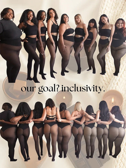 Bare-Leg Look Fleece Lined Tights