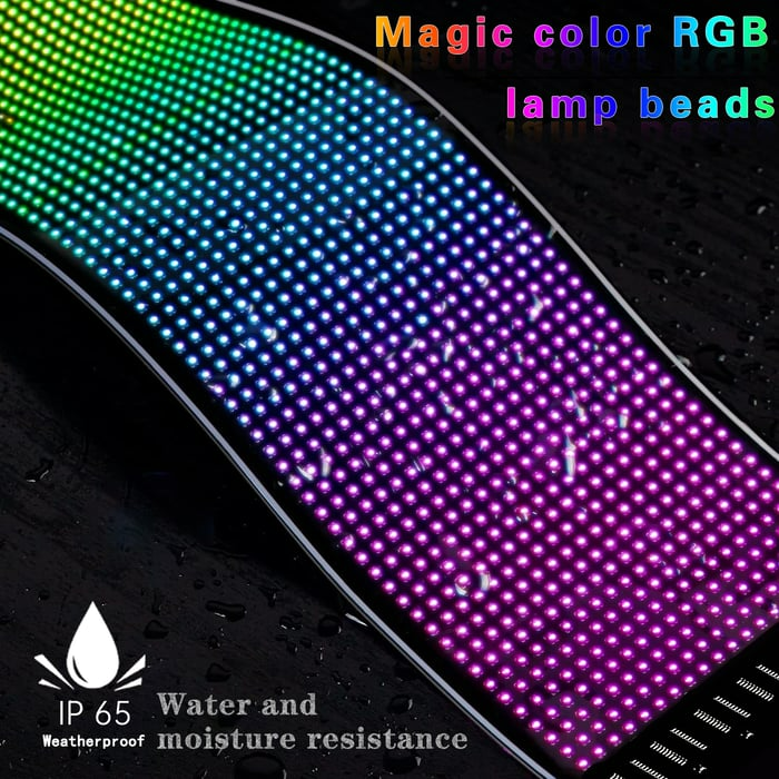 [Exclusive production] Car Dynamic LED Smart Colorful Eye Lamp Soft Screen