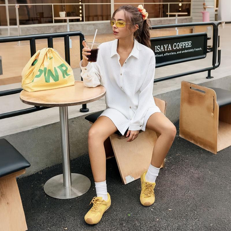 Women's Shirt And Shorts Set Made Of Chiffon Fabric
