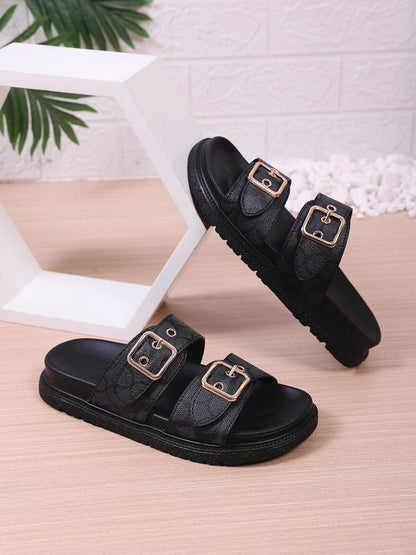 Women's Thick Sole Printed Sandals