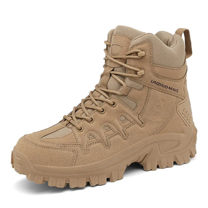 Men Outdoor Waterproof Non-Slip Hiking Boots Combat Boots