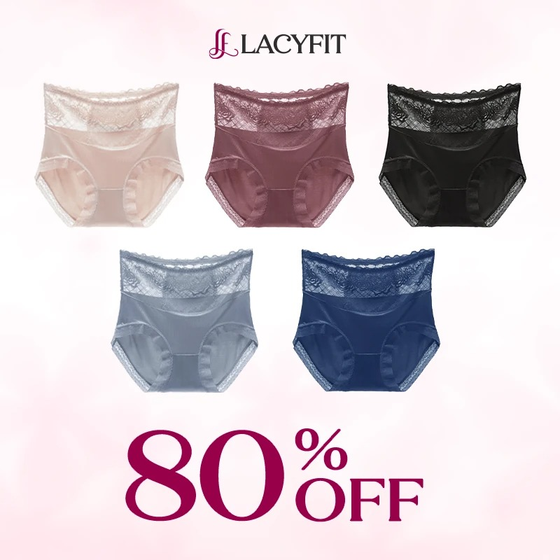 LacyFit - LAST DAY SALE 70% OFF - Silky Comfort High Waist Hiplift Panties