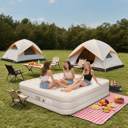 Self-Inflating Air Mattress with Built-In & Repair Kit