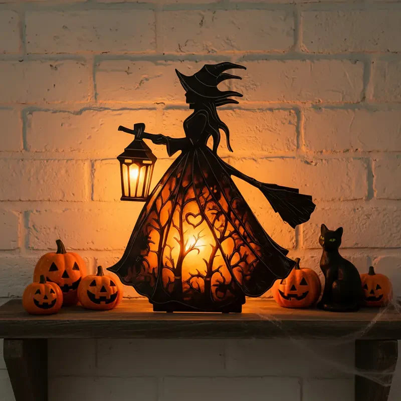 🧙🏻‍♀️Dark Night Witch Lamp🖤Light up the mysterious atmosphere👻 Cavinic™