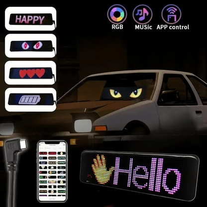 [Exclusive production] Car Dynamic LED Smart Colorful Eye Lamp Soft Screen