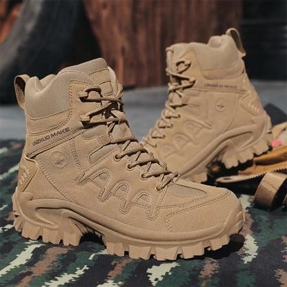 Men Outdoor Waterproof Non-Slip Hiking Boots Combat Boots