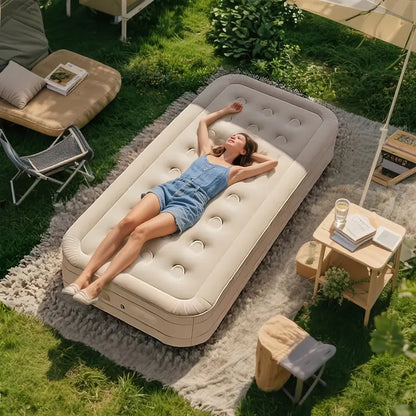 Self-Inflating Air Mattress with Built-In & Repair Kit