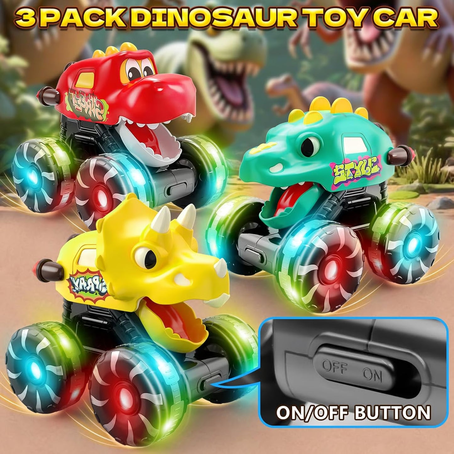 Dinosaur Truck Toy🎁Best Birthday Gifts for Baby