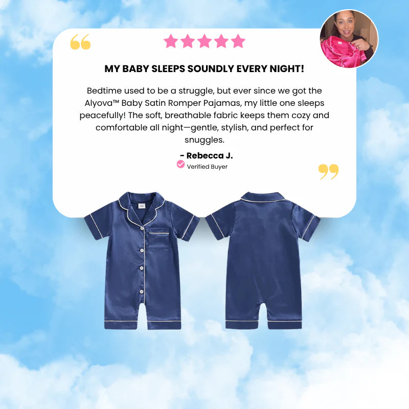 Cavinic™ Baby Satin Romper Pyjamas