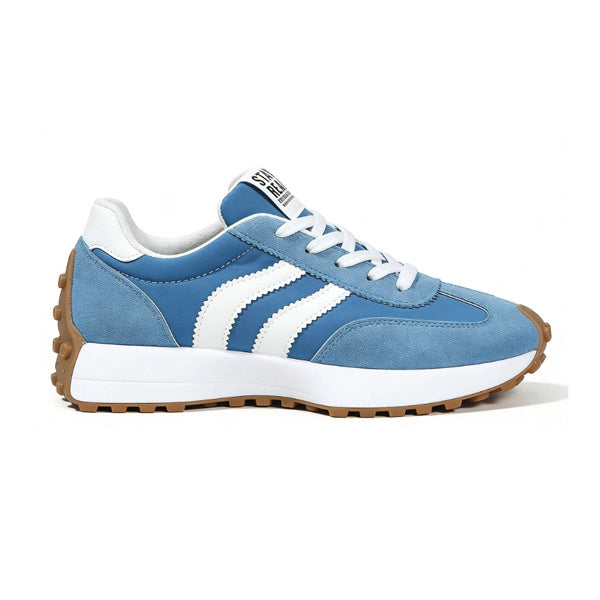 Stay Real Retro Platform Sneakers – Comfy Suede Chunky Sole Casual Shoes