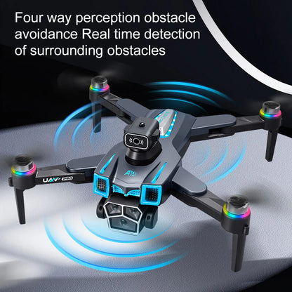 🔥(HOT SALE)🔔 Brushless 5.6-inch drone with screen HD aerial photography quadcopter obstacle avoidance RC airplane