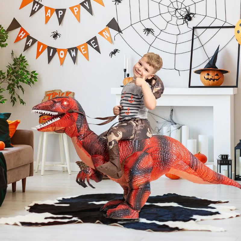 Inflatable Dinosaur Costume Halloween Costumes Funny Blow up Costume for Party Cosplay Clothing Set