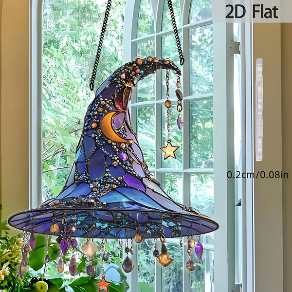 🏆Flash Sale⚡🧙🏻2025 Halloween Witch 2D Hat Ornament