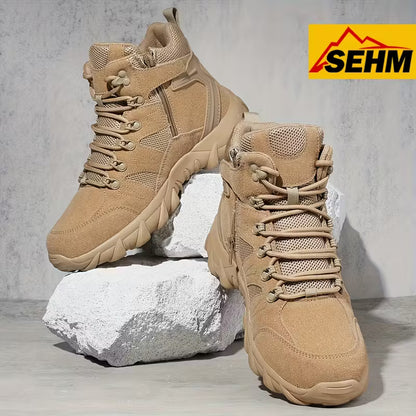 🏆 Best-Selling Men’s Shoes - SEHM Men'S Tactical Mid Top Hiking Boots