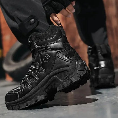 Men Outdoor Waterproof Non-Slip Hiking Boots Combat Boots