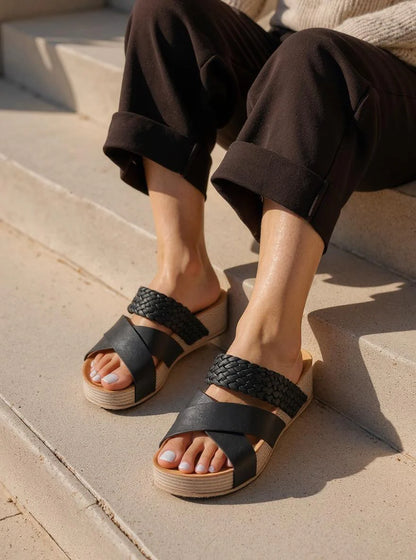 Cavinic™ Cross-Strap Sandals – Comfy Platform Fit