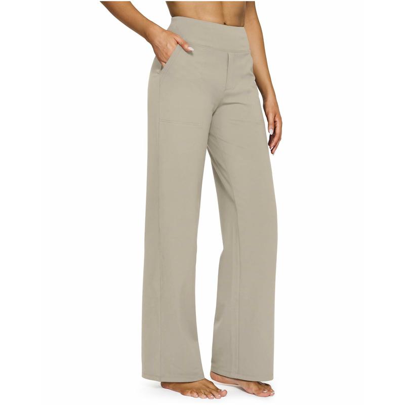High-waisted wide-leg pants, women's yoga pants, comfortable athletic pants