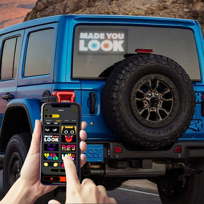 [Exclusive production] Car Dynamic LED Smart Colorful Eye Lamp Soft Screen