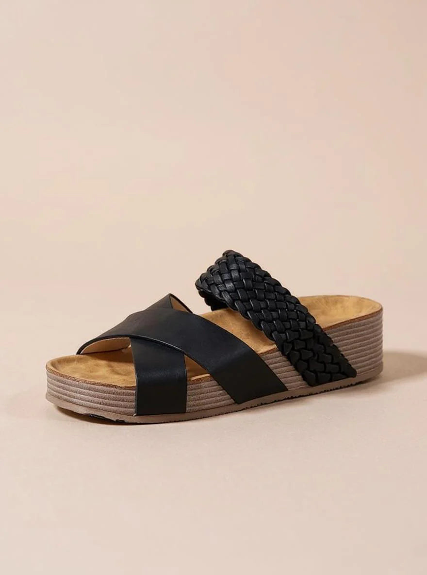 Cavinic™ Cross-Strap Sandals – Comfy Platform Fit