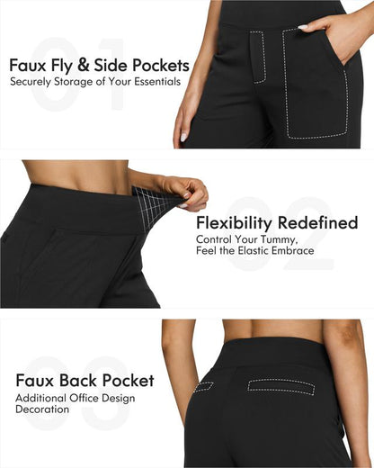 High-waisted wide-leg pants, women's yoga pants, comfortable athletic pants
