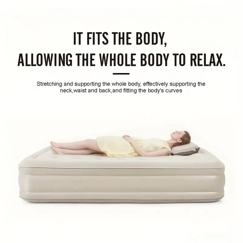 Self-Inflating Air Mattress with Built-In & Repair Kit