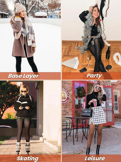 Bare-Leg Look Fleece Lined Tights