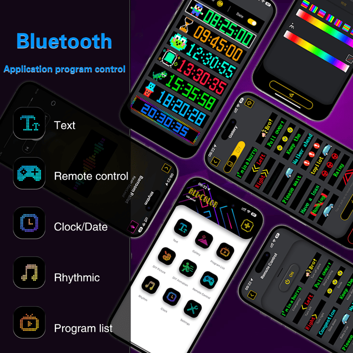 [Exclusive production] Car Dynamic LED Smart Colorful Eye Lamp Soft Screen