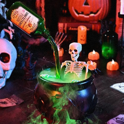 🔥Halloween Sale 60% OFF🔥 Cauldron Halloween Decor (With Magic Floating Potion Bottles & Diffuser)
