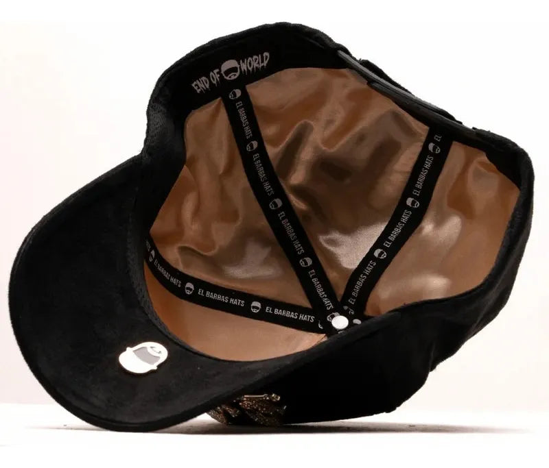 Barbas Hats Cap – Skull 24k Rose Gold Full Set Original Black Unique Skull