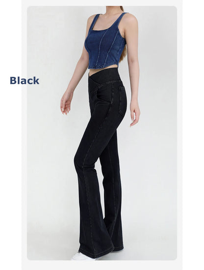 Women's Flare Leg Yoga Pants 4-Way Stretch