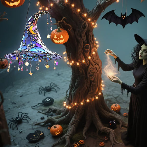 🏆Flash Sale⚡🧙🏻2025 Halloween Witch 2D Hat Ornament