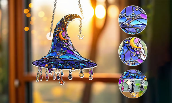 🏆Flash Sale⚡🧙🏻2025 Halloween Witch 2D Hat Ornament