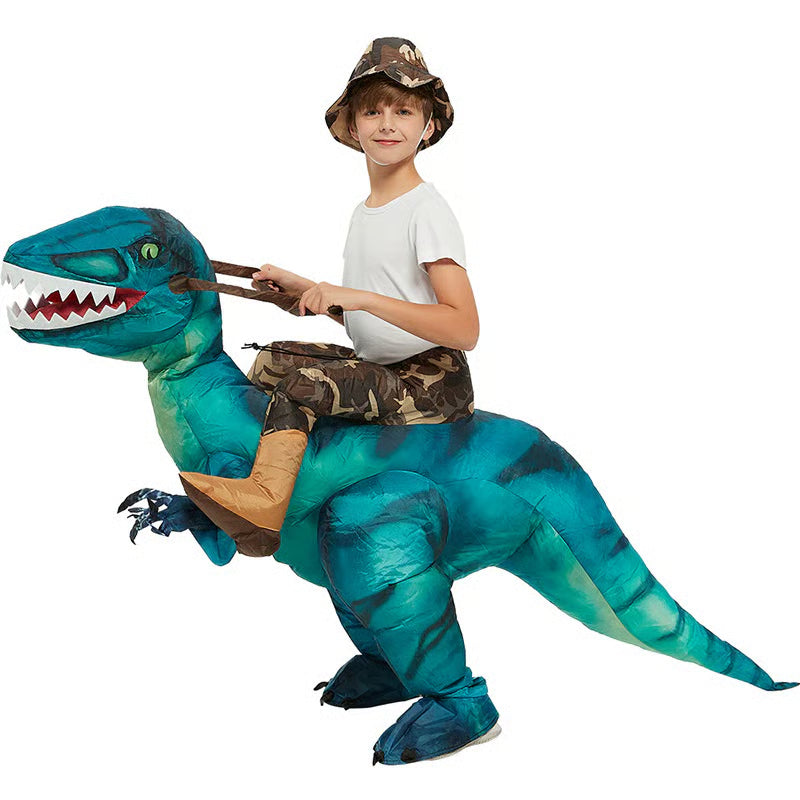 Inflatable Dinosaur Costume Halloween Costumes Funny Blow up Costume for Party Cosplay Clothing Set
