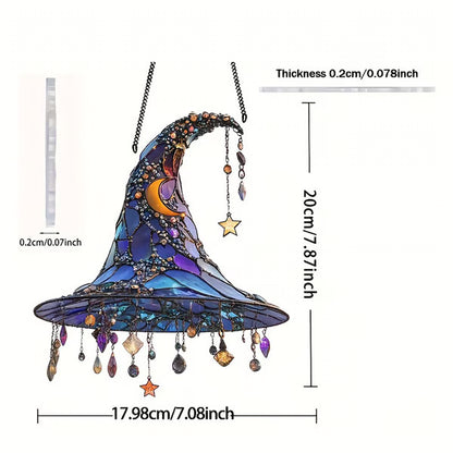 🏆Flash Sale⚡🧙🏻2025 Halloween Witch 2D Hat Ornament