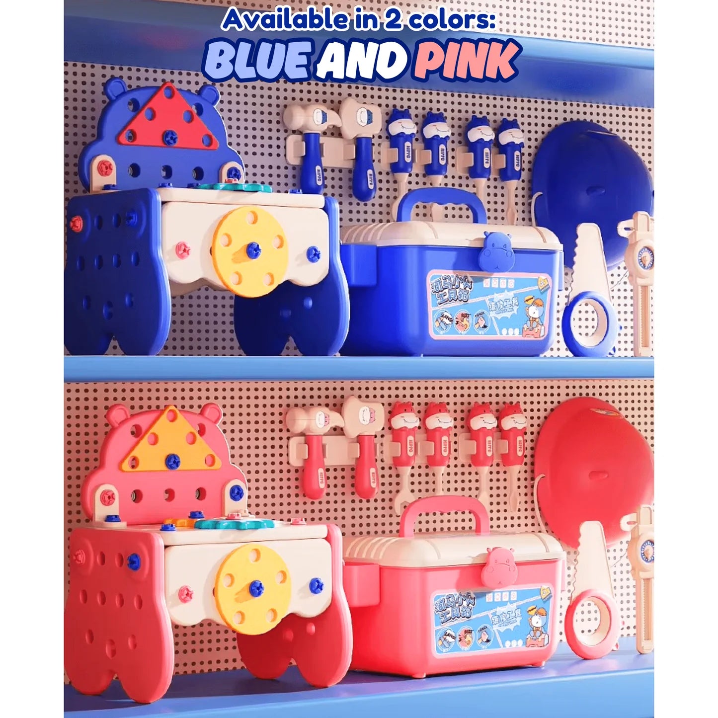 Cavinic™ Hippo All-in-one Tool Hub DIY Montessori Tool Box Set