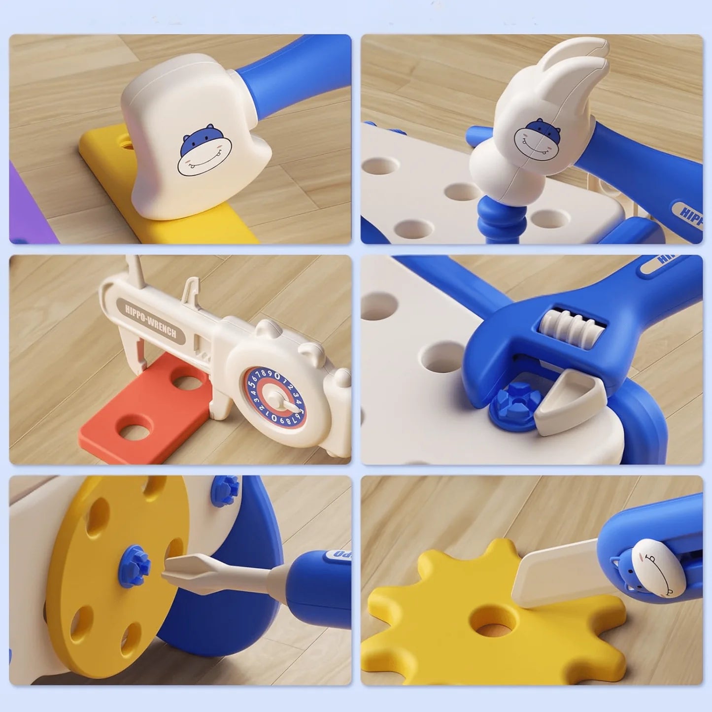 Cavinic™ Hippo All-in-one Tool Hub DIY Montessori Tool Box Set