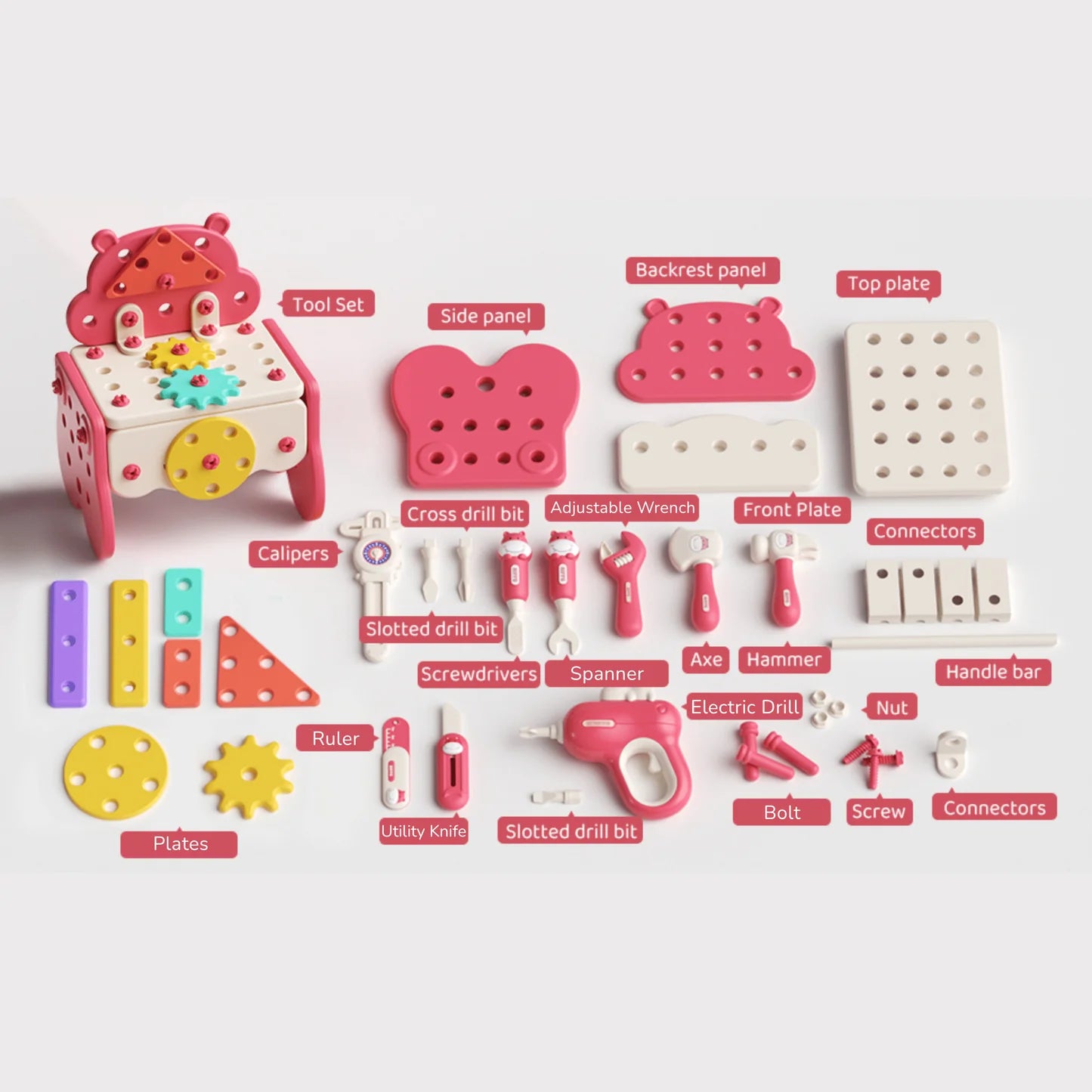 Cavinic™ Hippo All-in-one Tool Hub DIY Montessori Tool Box Set