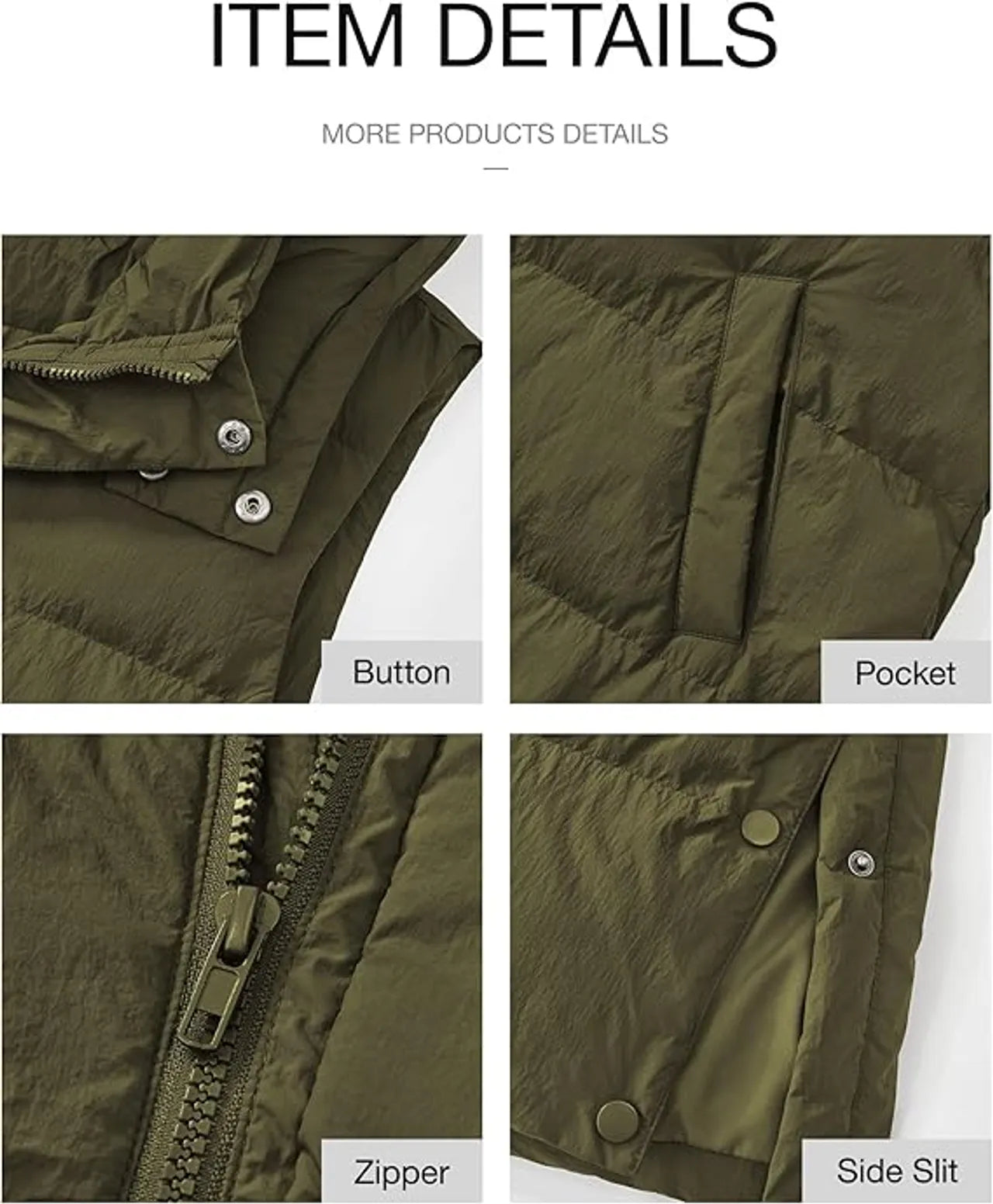 🔥 Women's Long Puffer Vest | Quilted Hood & Button Closure ❄️