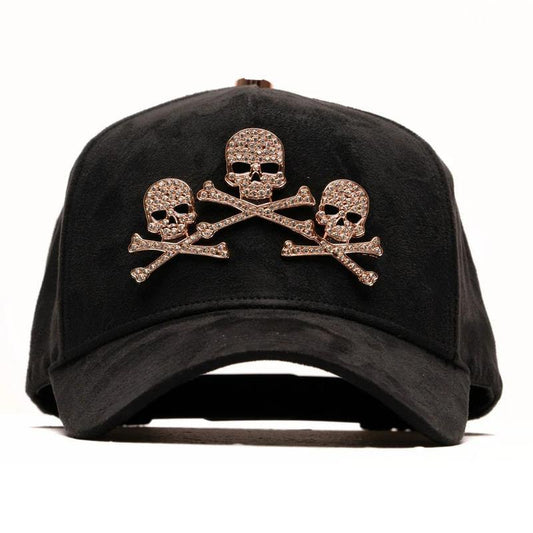 Barbas Hats Cap – Skull 24k Rose Gold Full Set Original Black Unique Skull